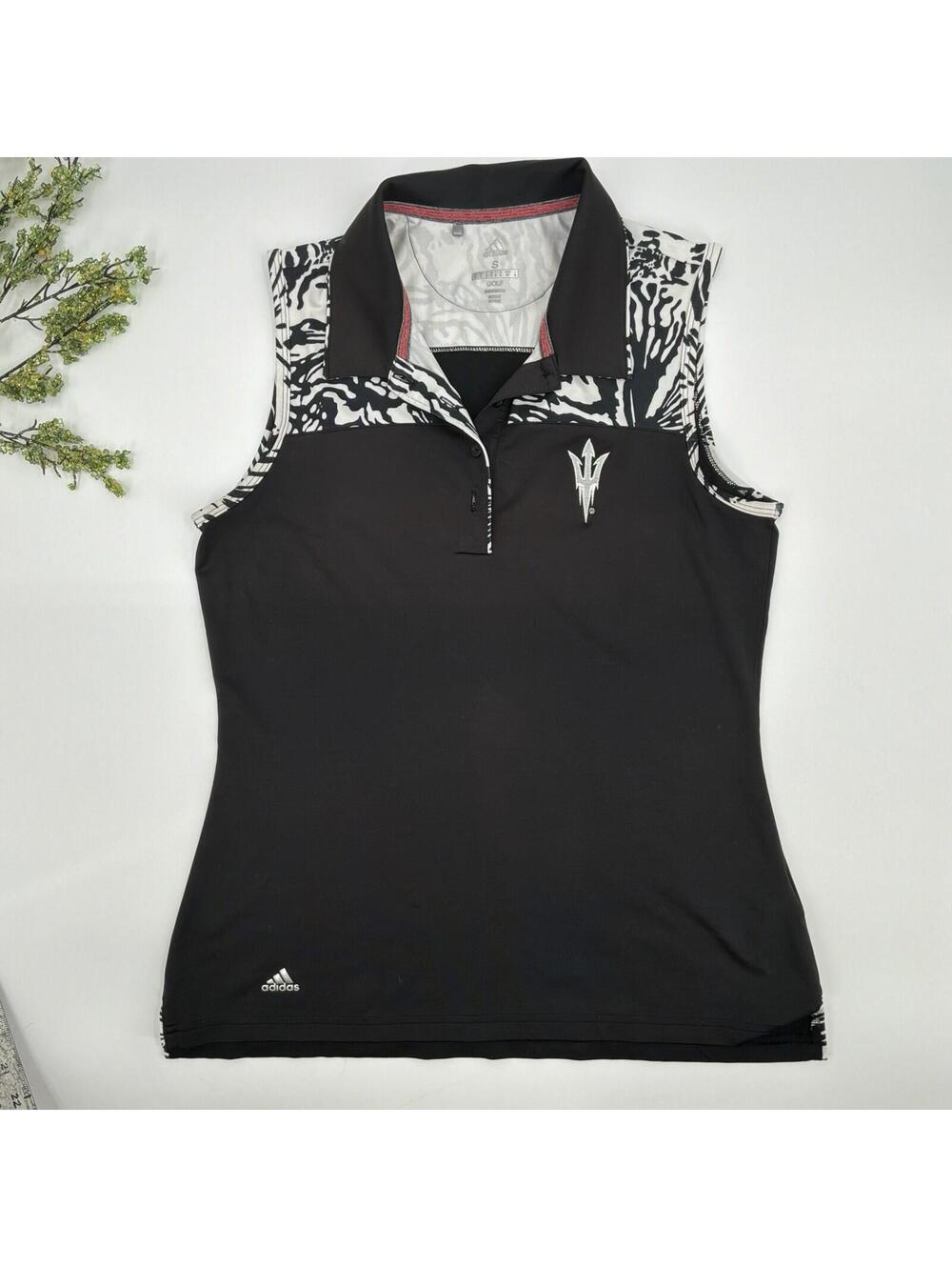 Adidas Golf Aeroknit Climacool Black Sleeveless Top Size S